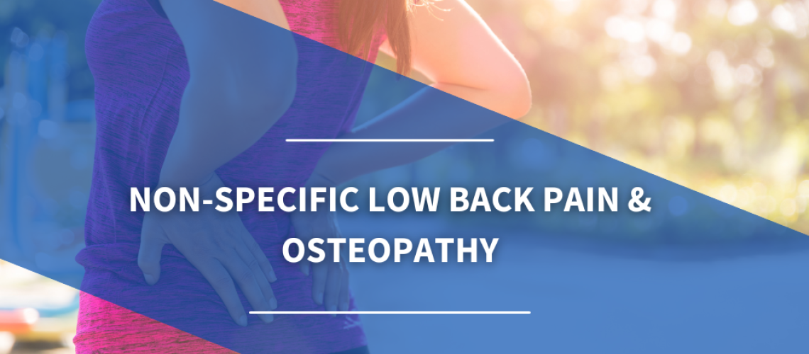 Non Specific Low Back Pain And Osteopathy Osteo Health Osteopath Clinic In Calgary